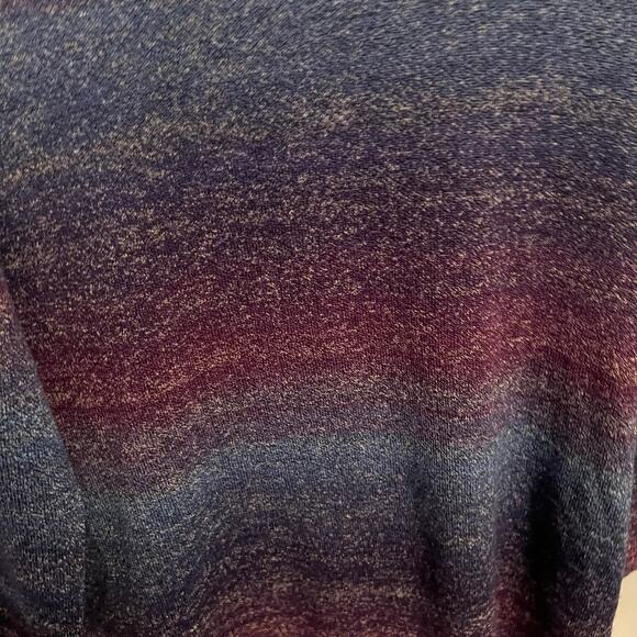 Napa Valley Ombre Stripe Sweater Women's Size Medium Purple Blue Cotton Blend - Picture 2 of 7